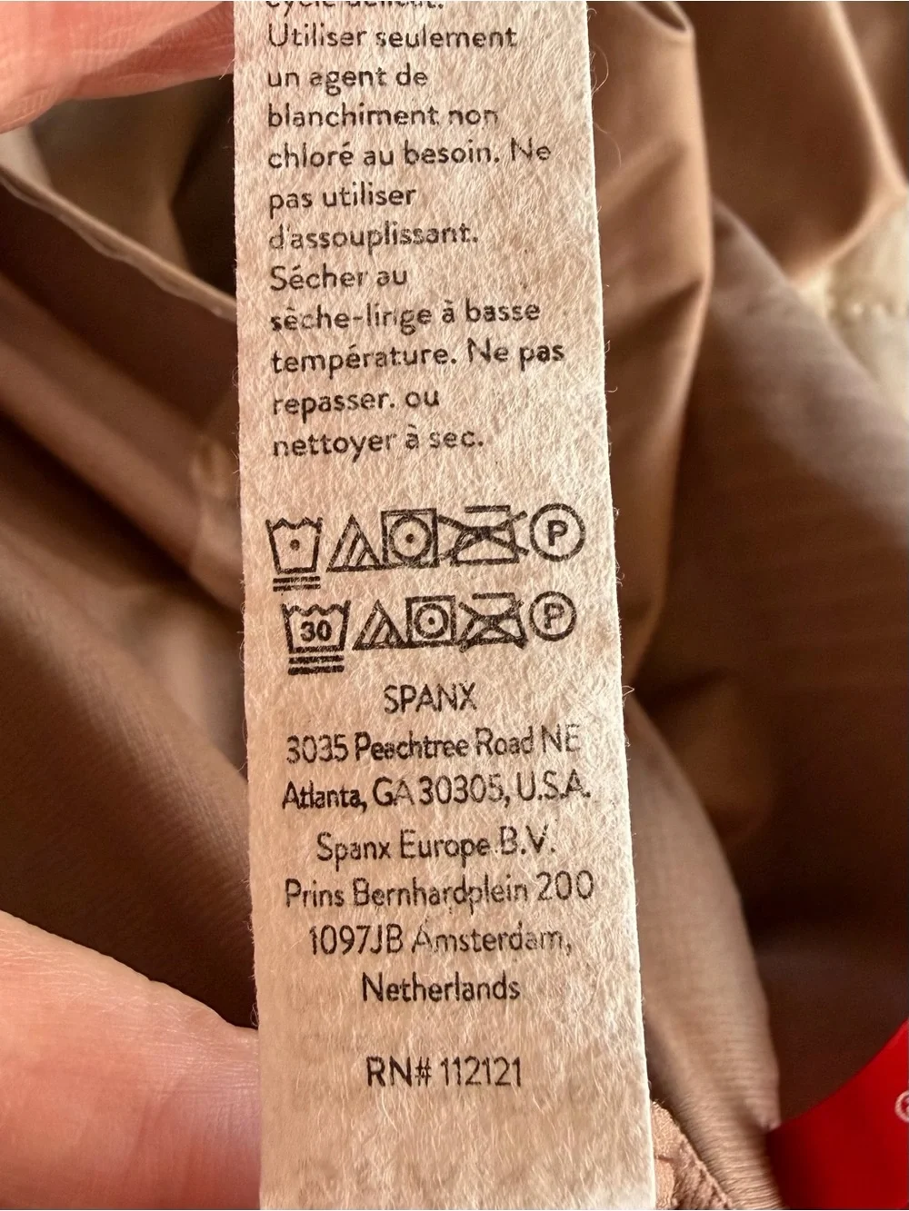 Spanx Thinstincts 2.0 High Waisted Mid-Thigh Girl Shorts Shapewear Tan Large